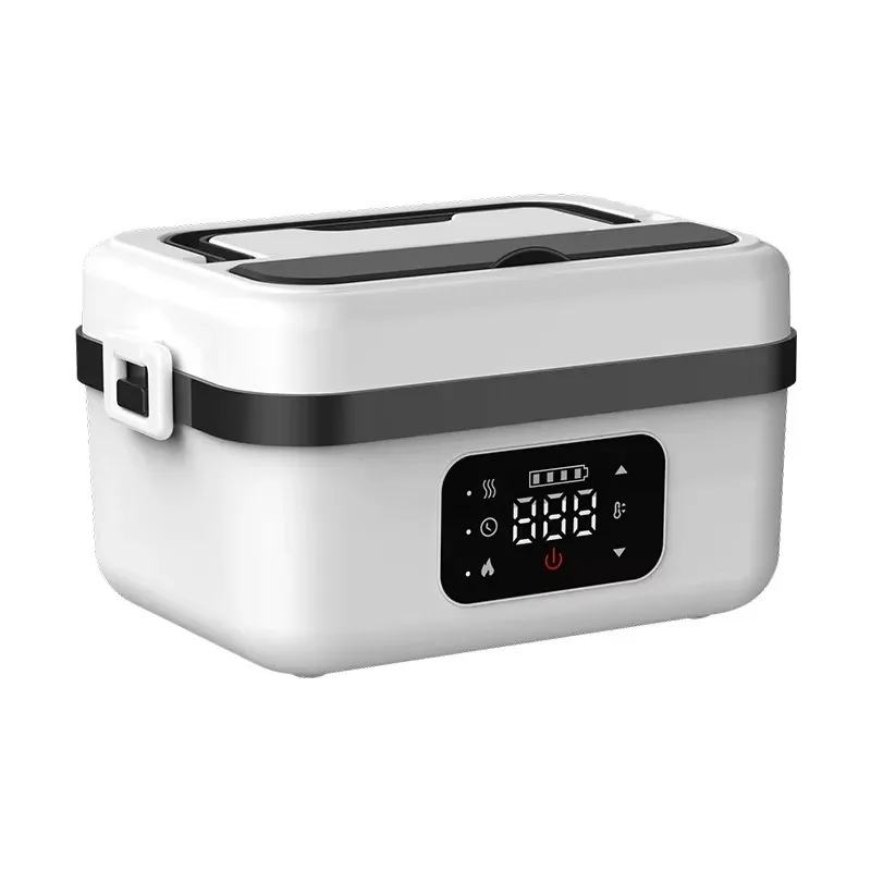 Lunch box battery automatic timer digital display stainless steel inner pot portable suitable for office use