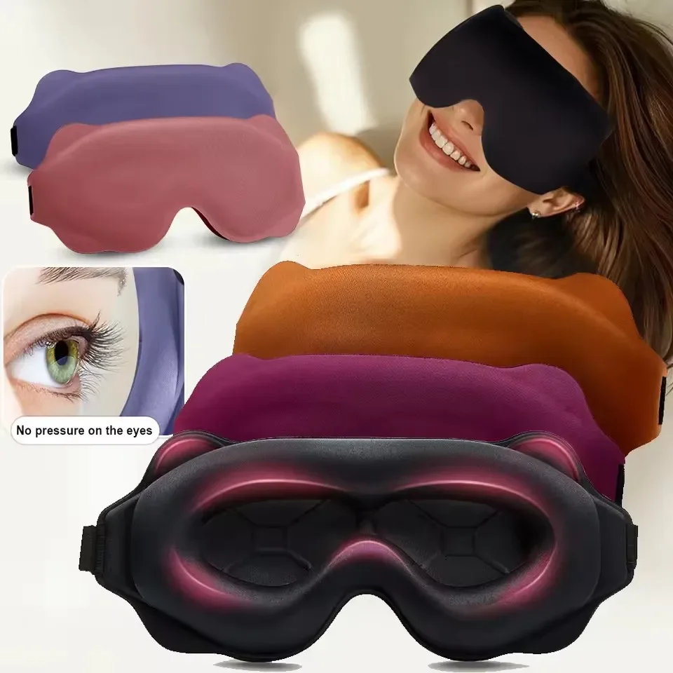 Eye Mask for Sleeping 3D Contoured Cup Blindfold Concave Molded Night Sleep Mask Block Out Light with Women Men
