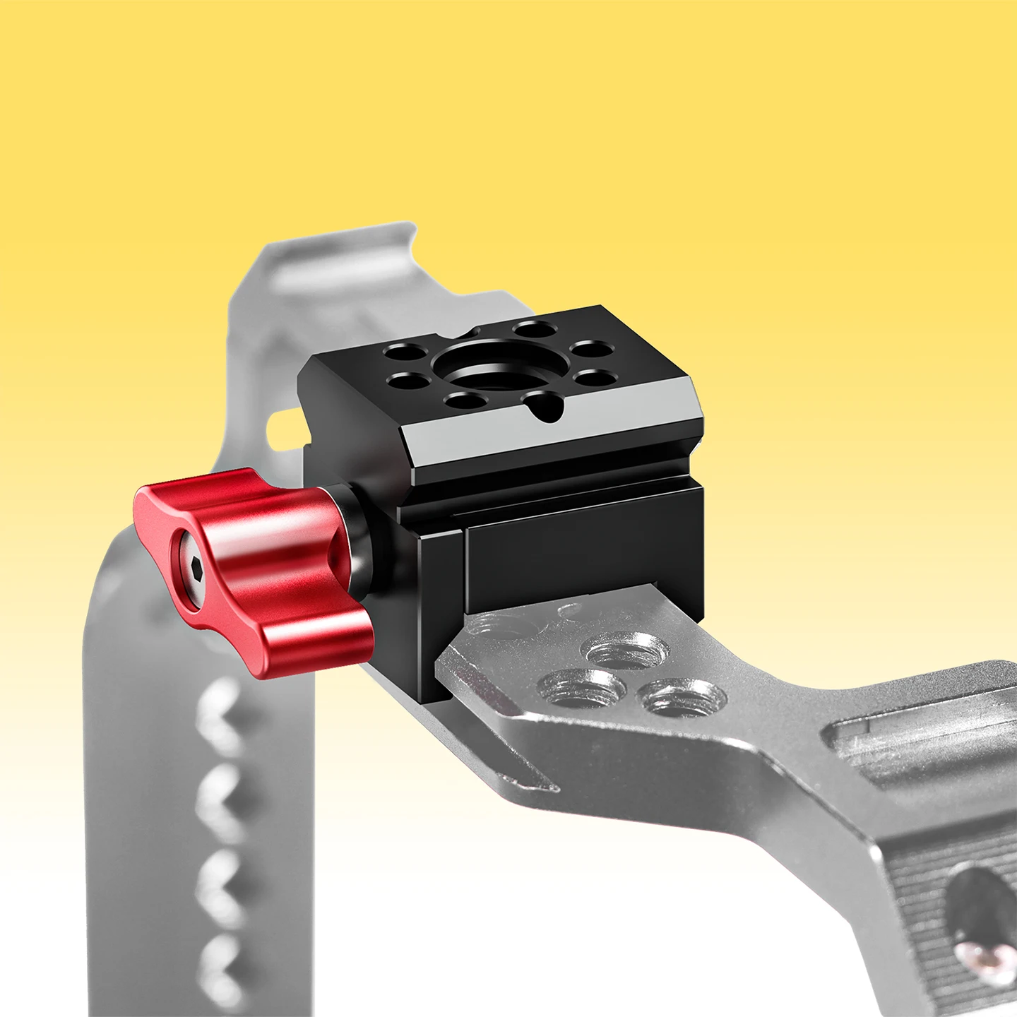 Image of NATO-Klemmhalterung für DJI RS3 RS4 RS5 Gimbal-Stabilisator Erweiterungsadapter 1/4" 3/8" Gewindeloch für Videoleuchten- und Monitorhalterung