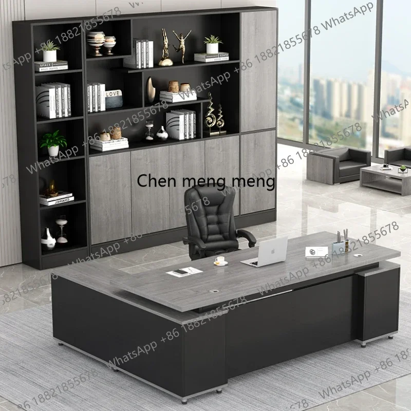 Minimalist Design Modern Office Desk Organizer Multifunction Workshop Table Workstation Display Escrivaninha Trendy Furniture