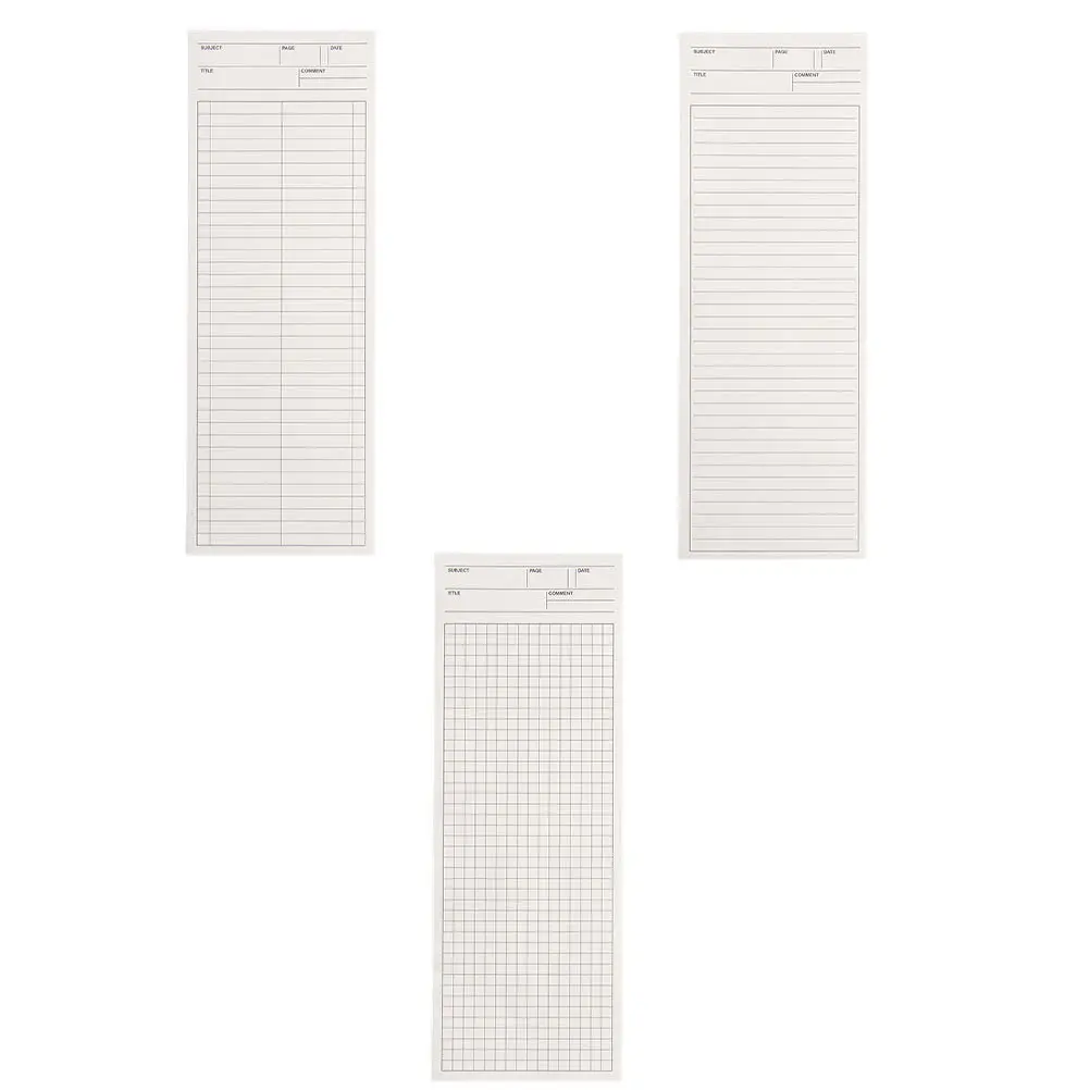 

3Pcs Long Schedule Notepad Portable Planning Notebook Students Study Reminder Organizer Long Schedule Books