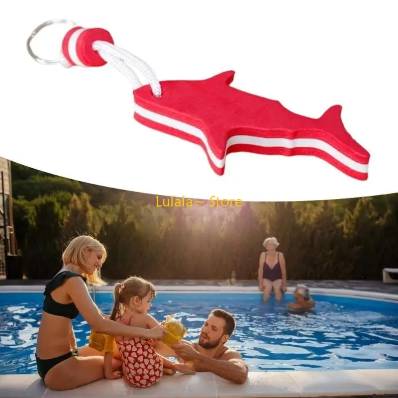 Y4QA Eye bắt nổi Floating Keychain Fish mặt dây chuyền Buoy Keyring cho hoạt động của nước