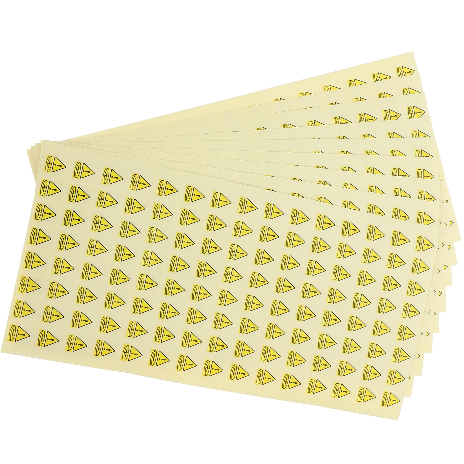 

Anneome 1000pcs Button Sticker Safety Warning Labels Cell Alert Copper Plate Markers