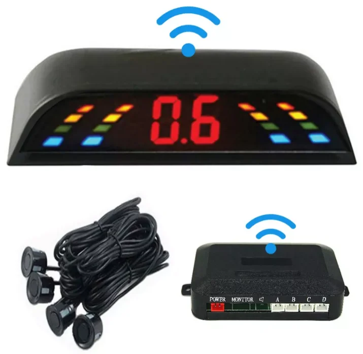 Wireless Reverse ing Radar Alert System LCD-Anzeige 4 Sensoren, Parks ensor, Einparkhilfe