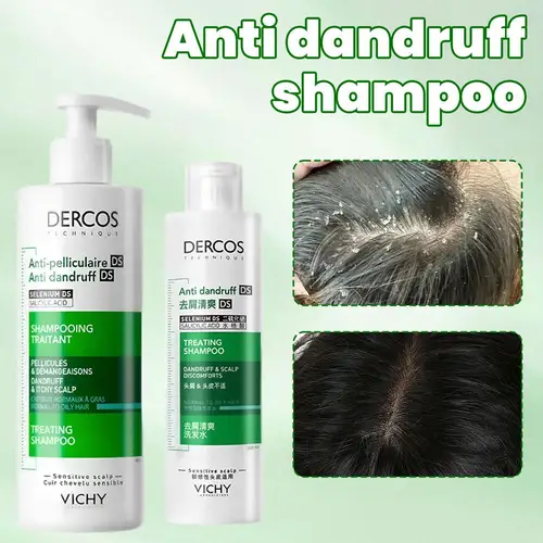 Imagen 2 del producto Champú Dercos Green Label, limpieza profunda, calmante, cabello dañado, hidratante, cuero cabelludo aceitoso, champú esponjoso para el cuidado del cuero cabelludo
