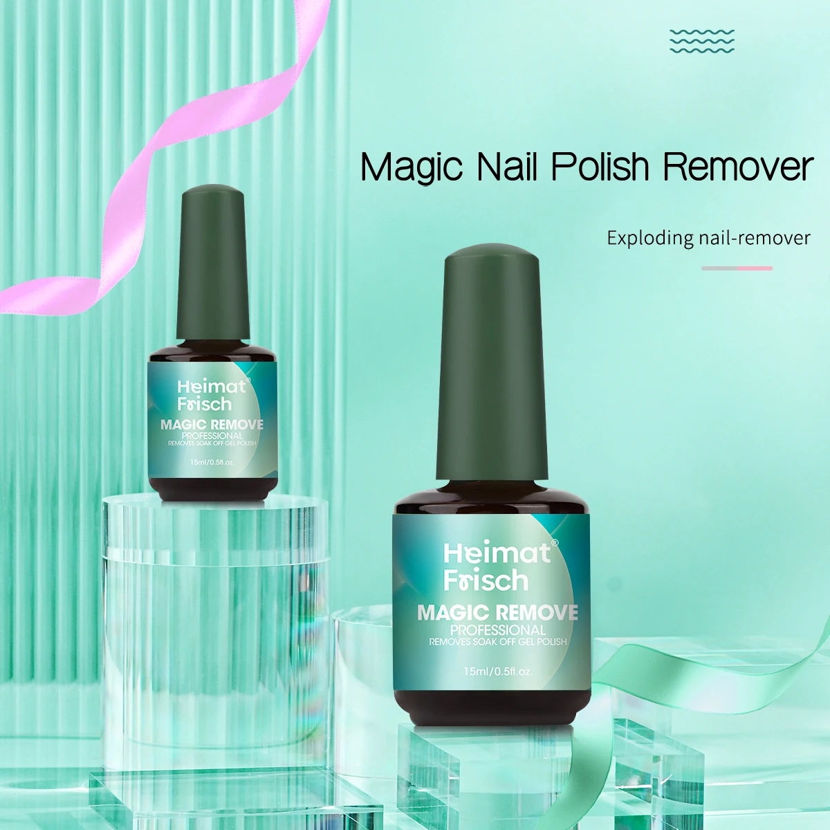 مزيل طلاء أظافر جل 15 مل، يزيل طلاء أظافر جل بسهولة بسرعة ويستخدم مزيل أظافر جل سحريًا. #4