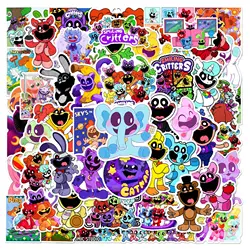 50Pcs/Set Smilling Critters Stickers Anime Characters for Water Bottle Laptop Skateboard Scrapbook Sticker Toy