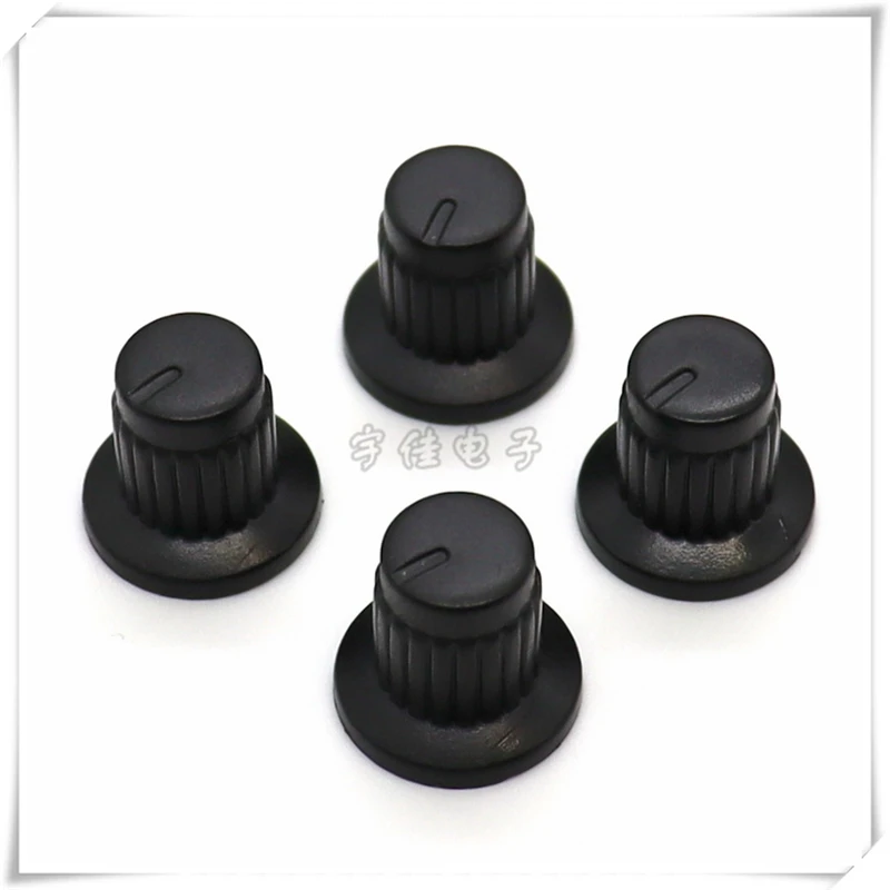 10PCS 15×14MM Cap Type Plastic Knob Cap Potentiometer Knob Cap Power Amplifier Volume Adjustment Knob Cap Flower Shaft