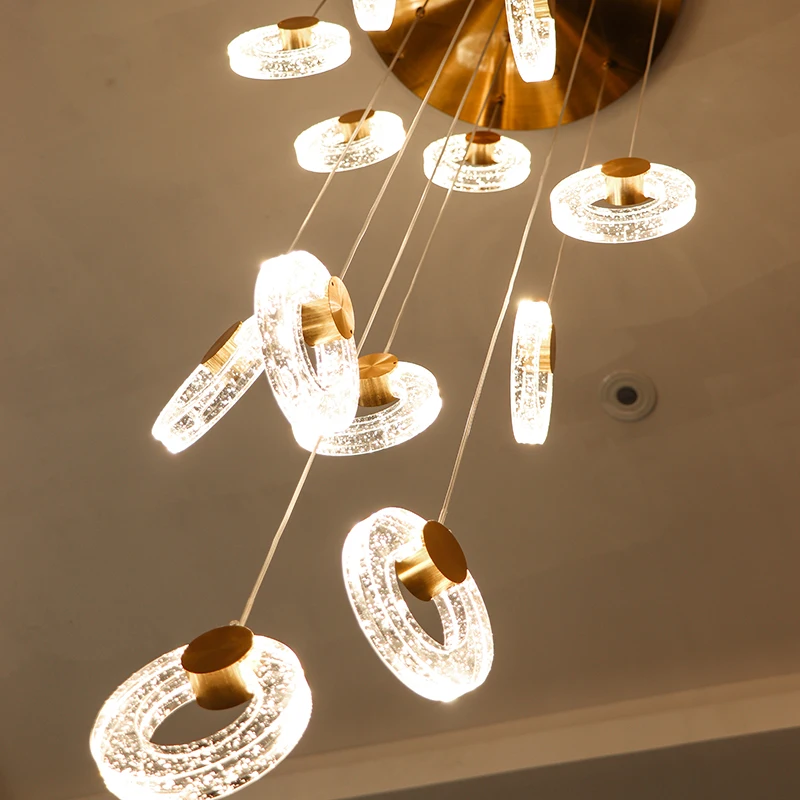 Ceiling Light and Pendant Chandelier Crystal Electroplated Lamp Lighting Living