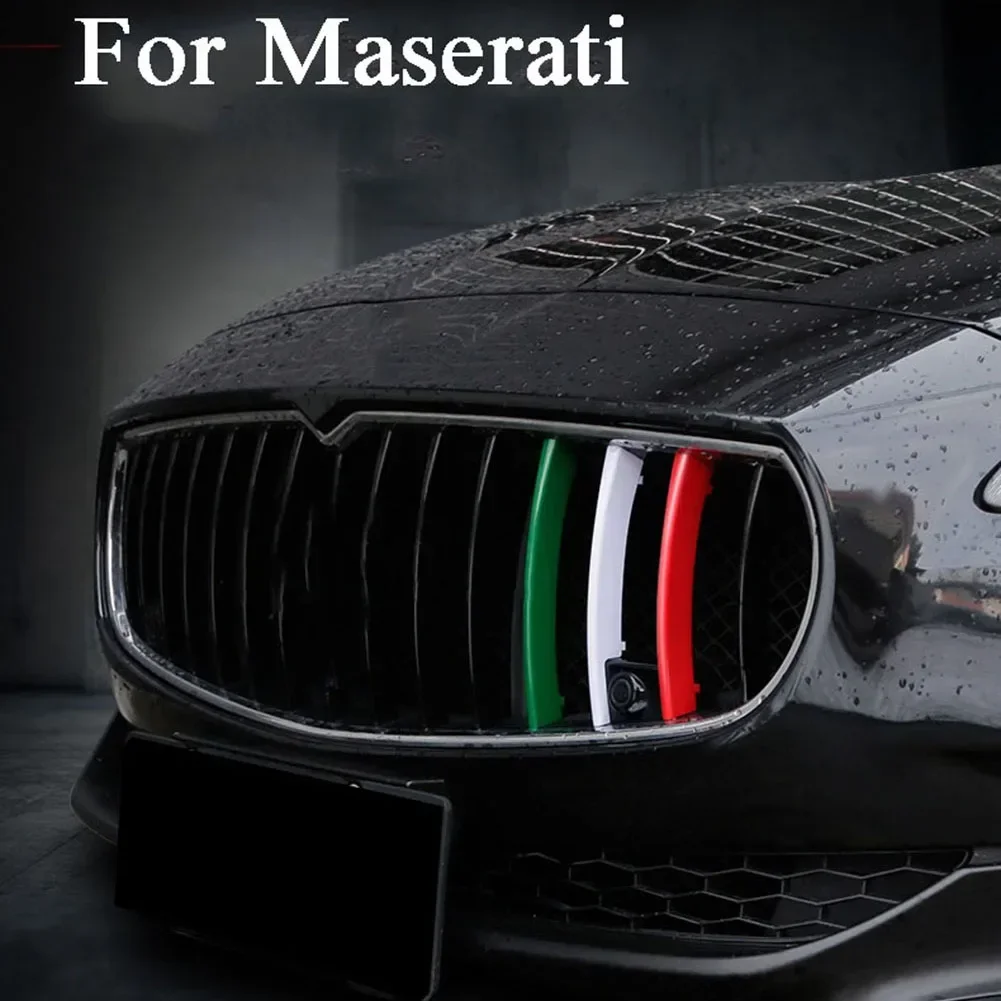 

3 шт., декоративные полоски для передней решетки, накладка для Maserati Quattroporte 2013 2014 2015 2016 Ghibli 2014 2015 2016 2017 Levante