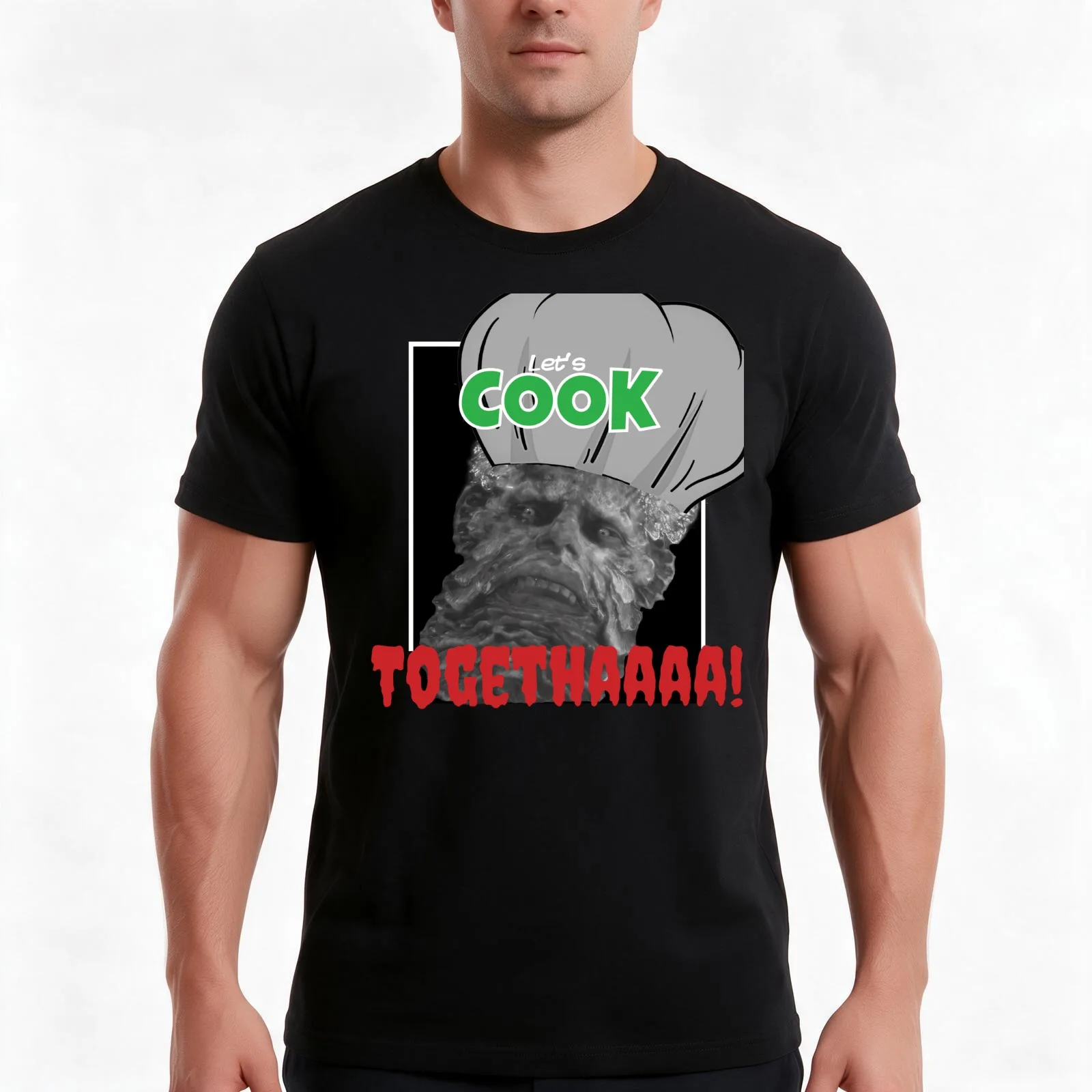 Rykard Meme Let′s Cook Togethaaaaa! T-Shirt Summer Casual Cotton Tee Oversized Streetwear Tops Vintage Graphic Print