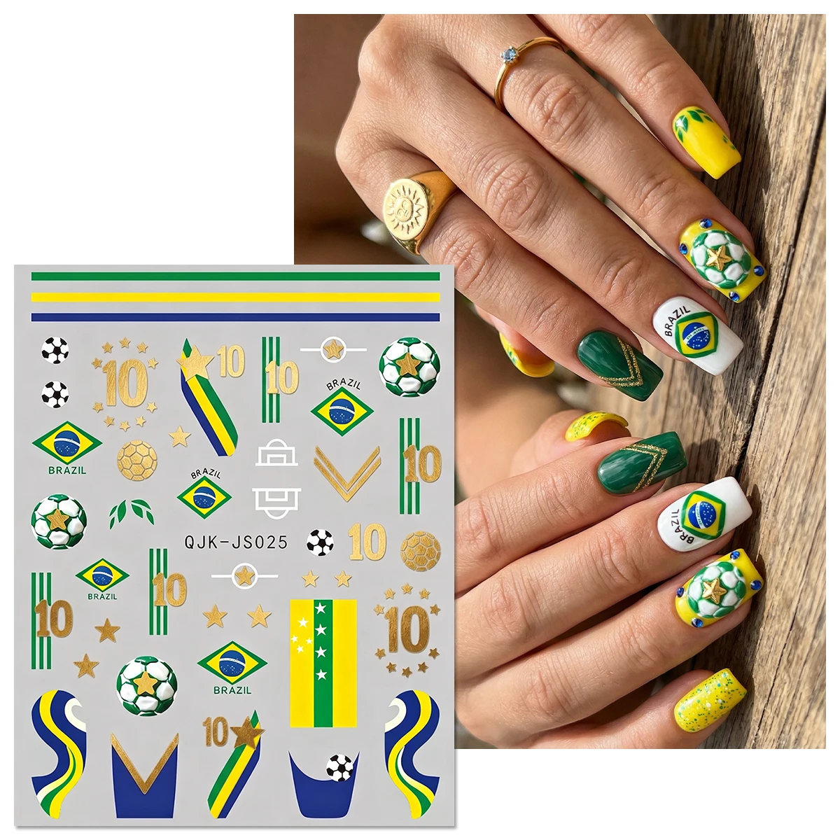 Football Style Nail Stickers,  - огляд і ціна Nail Art France