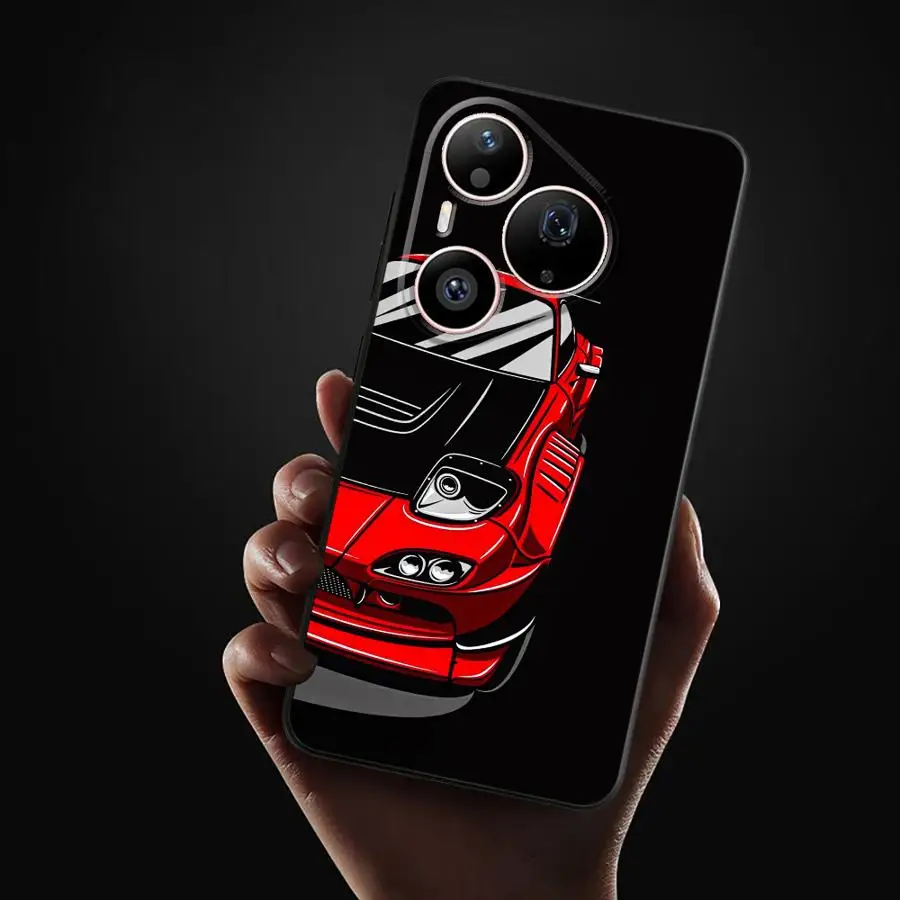 Case for Huawei P40 Lite P Smart 2019 P20 Lite 2018 P30 P20 Pro Pura 90 Pro Max 80 Ultra 70 Phone Cover JDM Spoort Car - view 3