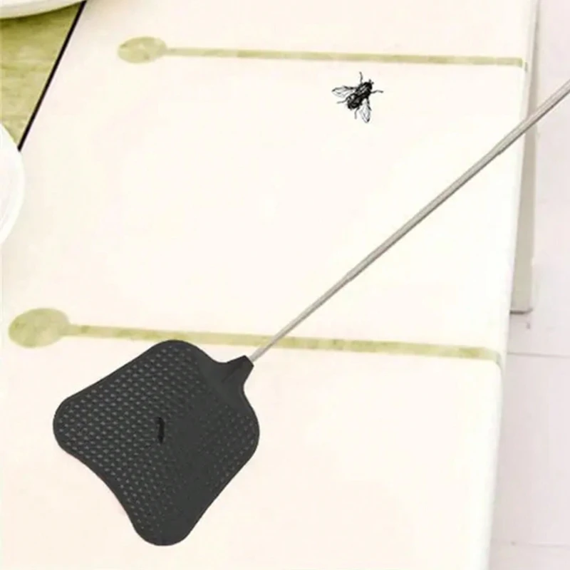 1pc,Heavy Duty Telescopic Fly Swatter Set - Durable Plastic, Stainless Steel Handle, Perfect for Indoor/Outdoor/Classroom Use