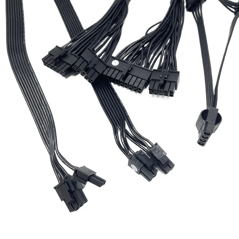 Motherboard 24p CPU GPU 12p 8pin 6pin To 3port SATA IDE Molex PCI-E Power Cable Replacement for CORSAIR RMX TX HX RMI RM AXI HXI