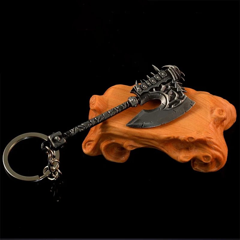 

9cm Warcraft Keychains Toy Figure Gorehowl,Warglaive of Azzinoth,Action Figure Metal Keyrings Bags Pendants Accessories Gifts