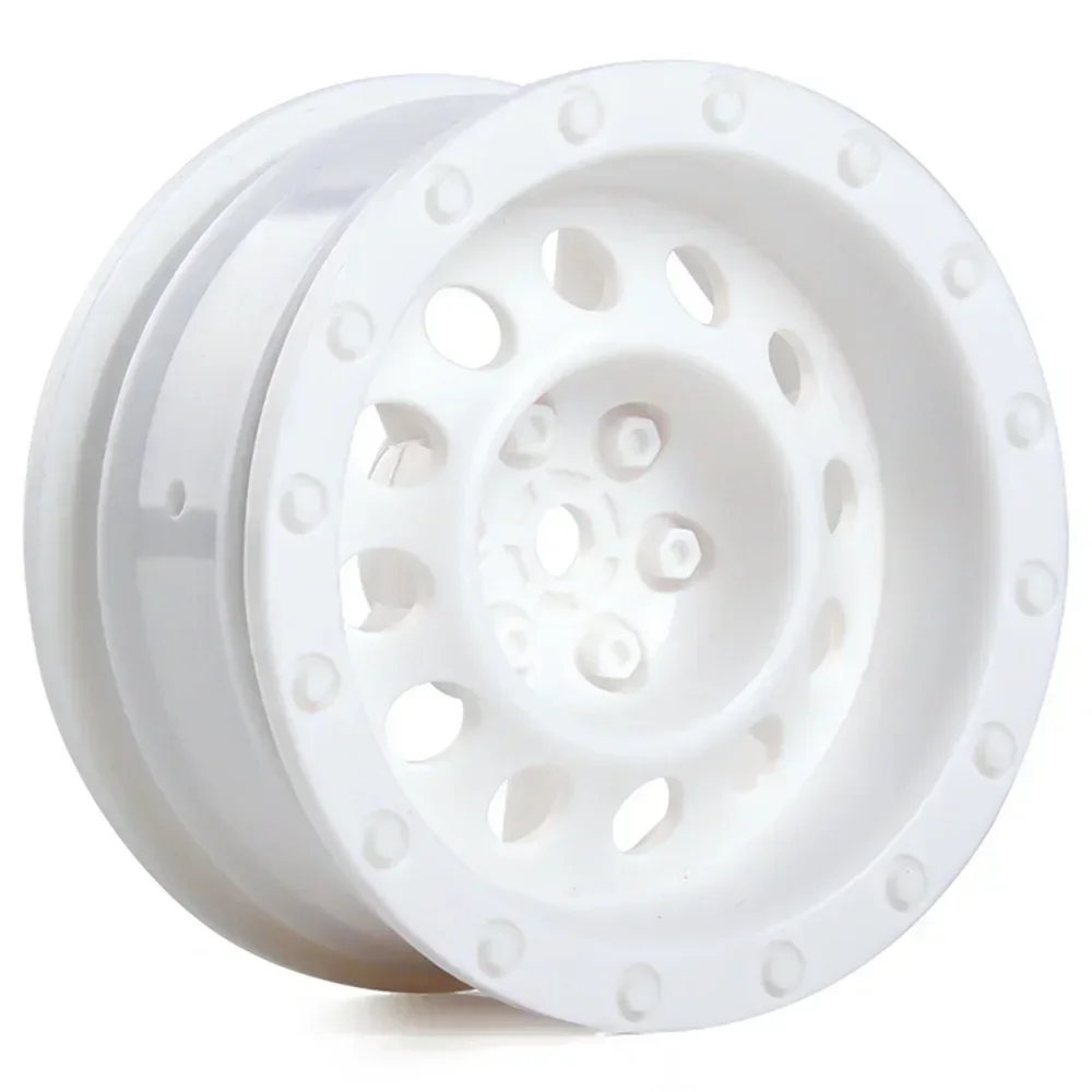 4 szt. plastikowych felg 1.9 cala do modeli RC Crawler 1/10 Axial SCX10 i SCX10 III AXI03007 90046 Tamiya CC01 D90 z piastami kół