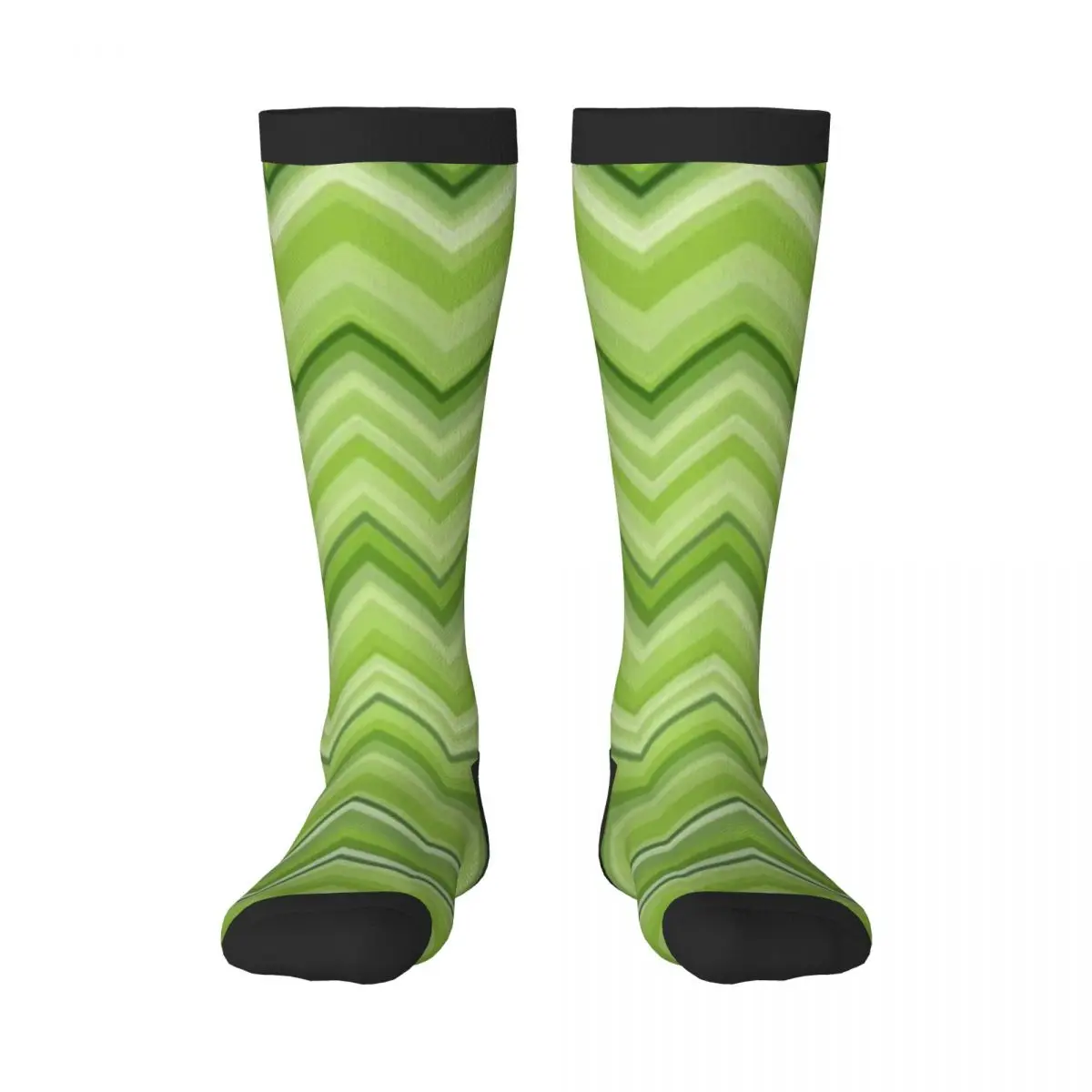 Spring/autumn over the knee socks Cute Zig Zag Stripe Pattern school dance long stocking