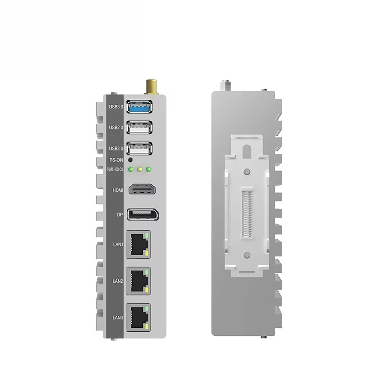 Codesys Customization Industrial Mini Pc Ibox J6412 8G 128G Edge Box PC EtherCAT Real-time Din Rail Box Mini Pc