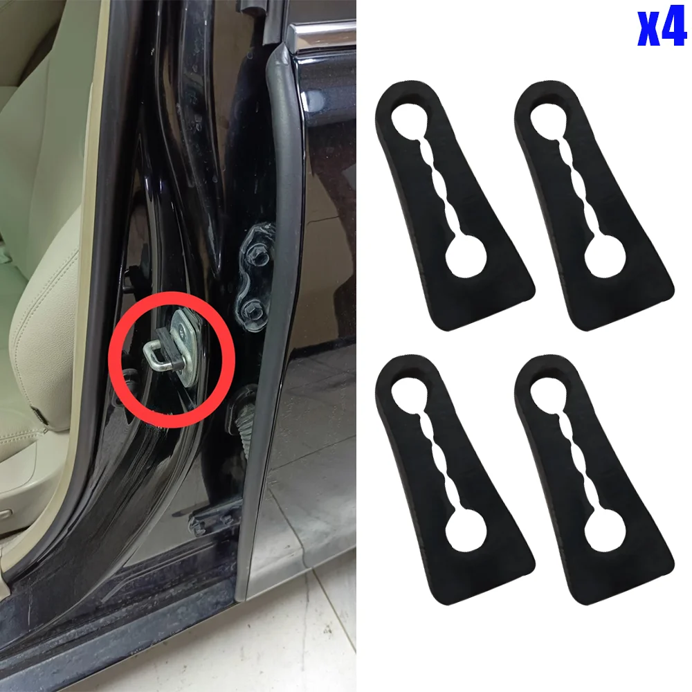 4Pcs For Toyota Avensis II III 2003 2004 2005 2006 2007 2008 - 2018 Door Lock Damper Buffer Deadener Seal Damping Pad Rubber