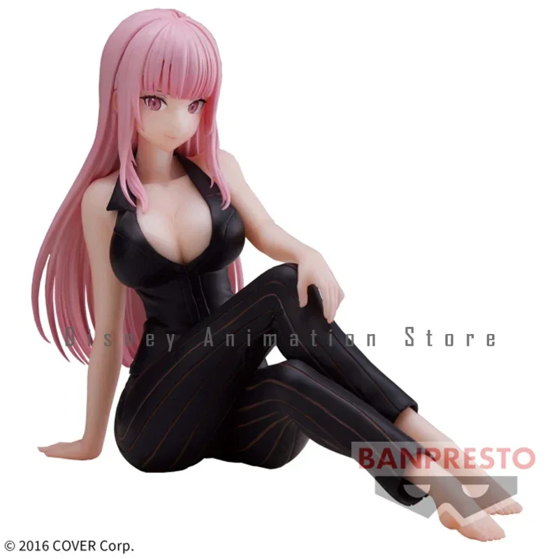 In Stock 100% Original Banpresto Relax Time Hololive Mori Calliope Office Ver PVC Action Figure Model Doll Toys Ornaments Hobby