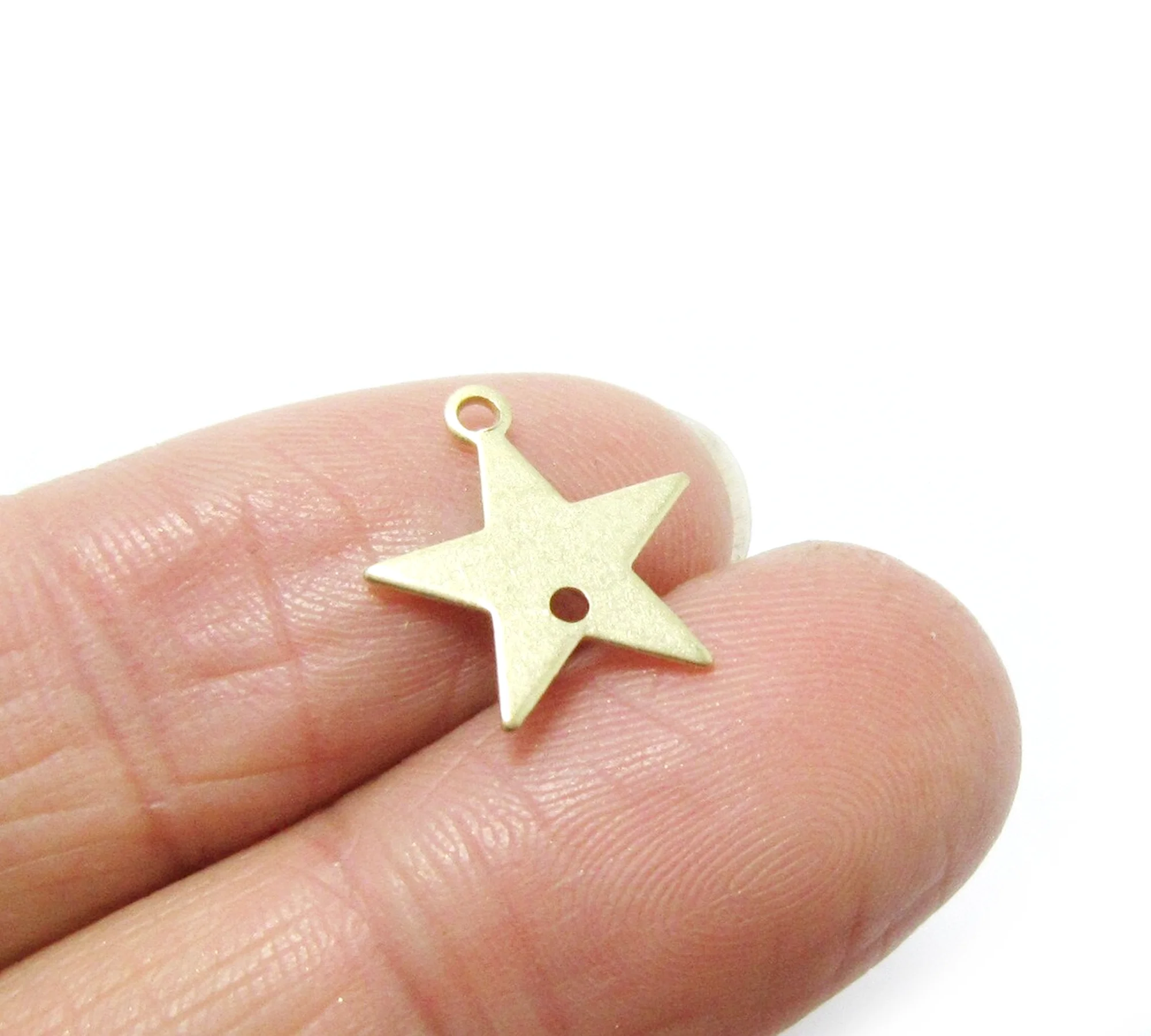 

30 шт латунные подвески, соединитель для сережек в форме звезды, 13,7x12,8x0,7 мм, аксессуары для сережек, латунная фурнитура, изготовление ювелирных изделий-R1177