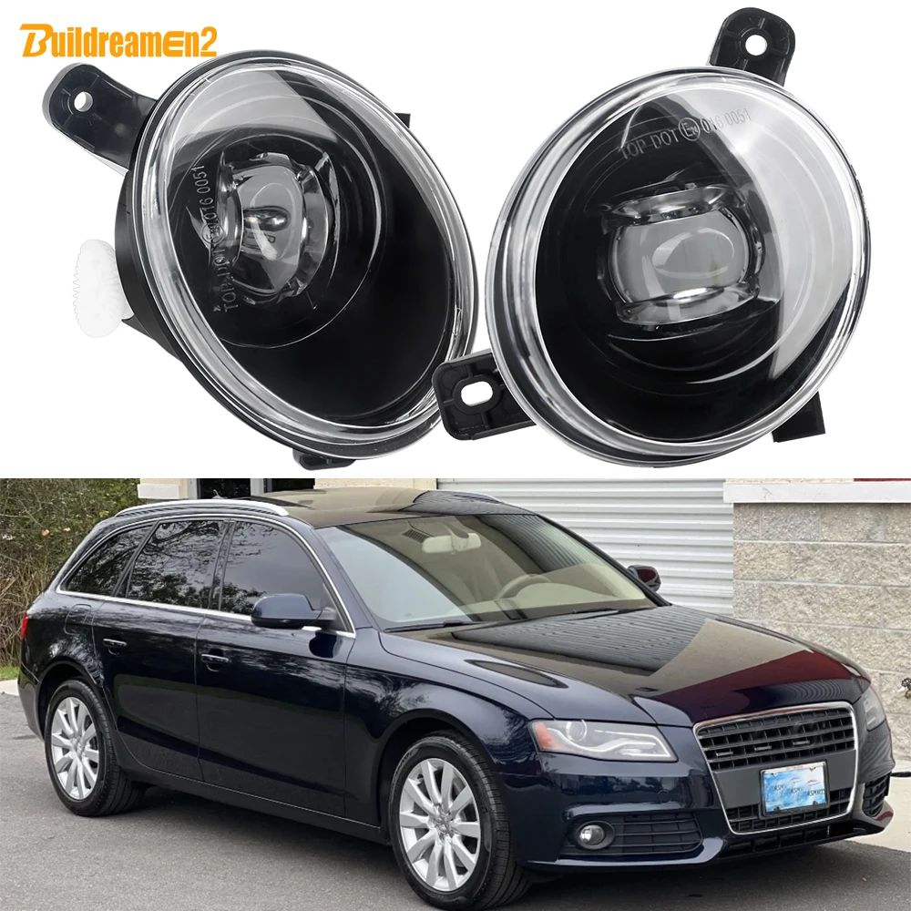 2 X Car 30W H11 Canbus LED Lens Fog Light 8000LM Accessories For Audi A4 S4 B8 Avant/Wagon 2008 2009 2010 2011 (Not Fit Sedan)