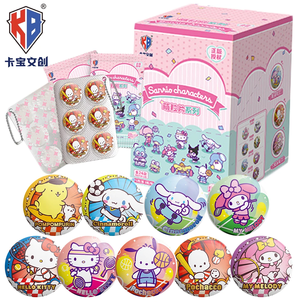 

NEW KABAO Sanrio Circular Badges Cartoon Characters My Melody Pochacco Sweet Bag Pendants Funny Surprise Gifts for Boys Girls