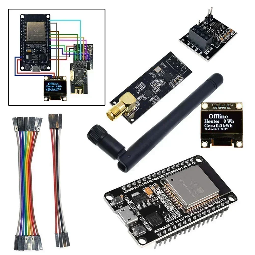 Esp321 Nrf24l01 Opendtu Für Diy Kit Modul Für HM300 HM350 HM400 HM600 HM700 HM800 HM1200 HM1500 TSun 350 TSun 400 TSun M800