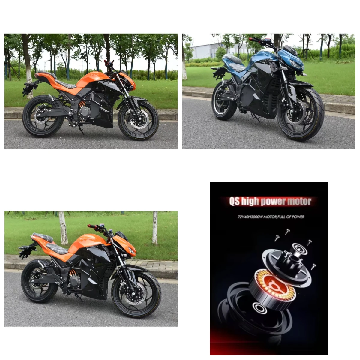 

Krono Wild 2000W Motor Electric Motorcycle High Performance High Quality Speed 80km/h