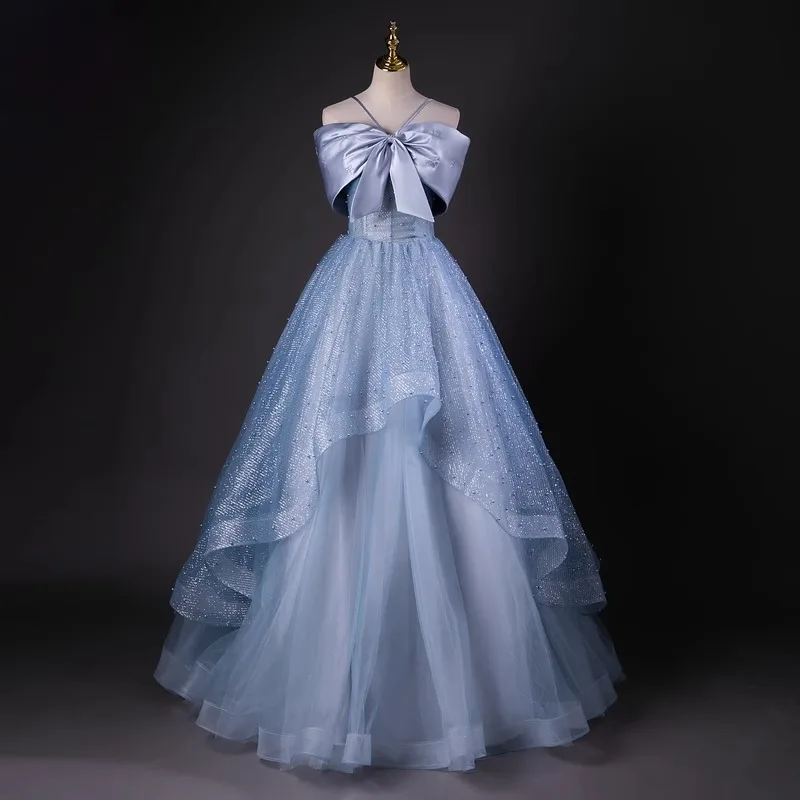 Fuera del hombro 2025 nuevos vestidos simples De quinceañera Vestido De baile De novia elegante arco hasta el suelo Vestido De noche personalizado