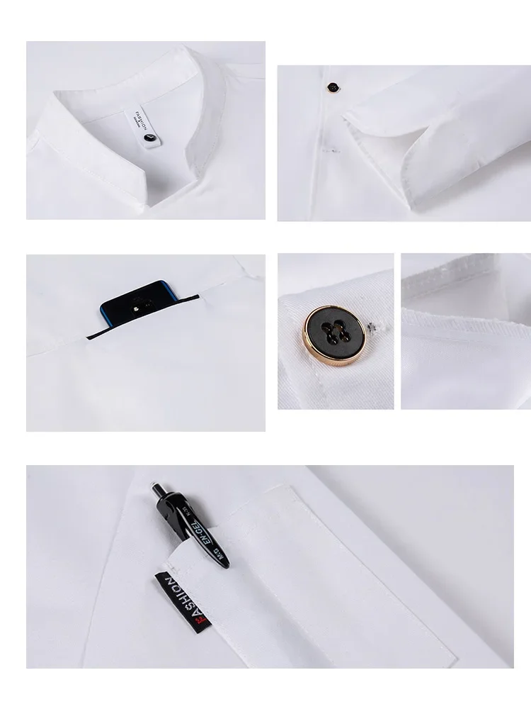 Uniforme de Chef de Pizza, monos de camarero de restaurante, Catering de Hotel, chaqueta de cocina, panadería, cafetería, ropa de trabajo para hombres y mujeres