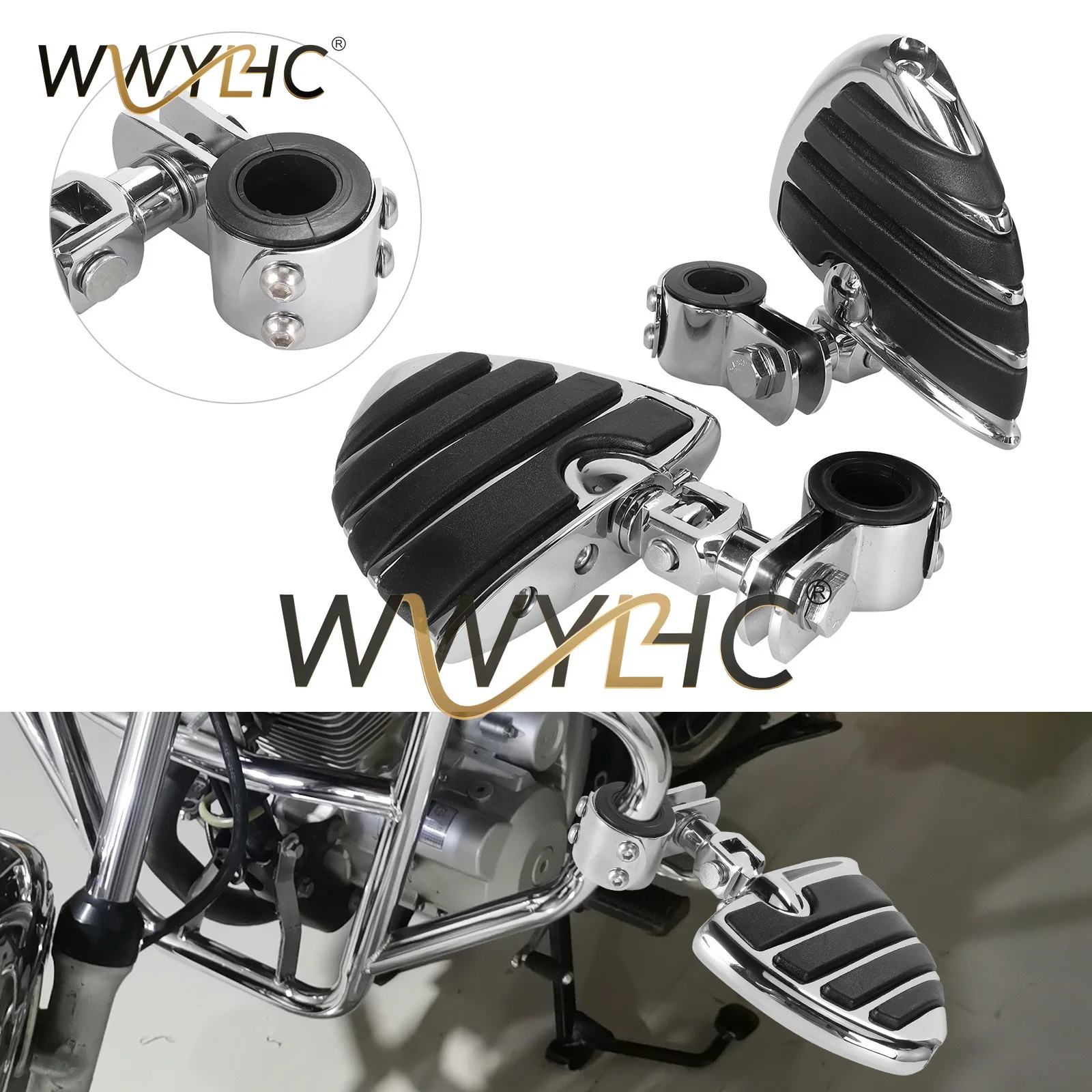 Motorcycle Accessories Modified Retro, Bumper Guard Pedal Rest Pedal