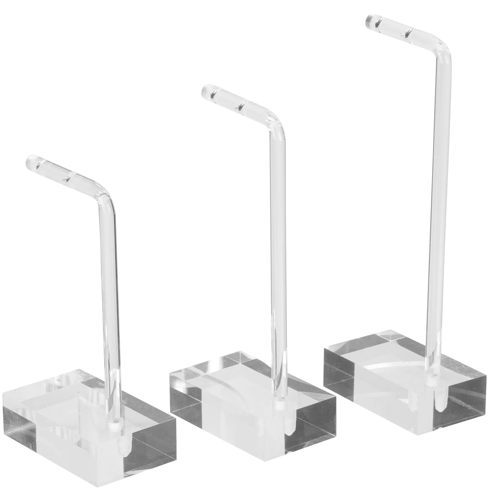 

3pcs Acrylic Earring Holder Drop Organizer Stand Earrings Storage Rack Desktop Display Stand Dangle Earrings Display Organizer