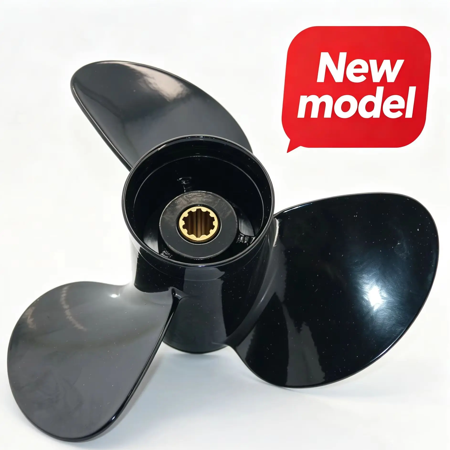 BoatMan Aluminum Propeller Pitch 10-13 For Tohatsu/Mercury Outboard 25HP 30HP 2.17:1 Gear Ratio 2022 and newer 4‑Stroke 10 Teeth