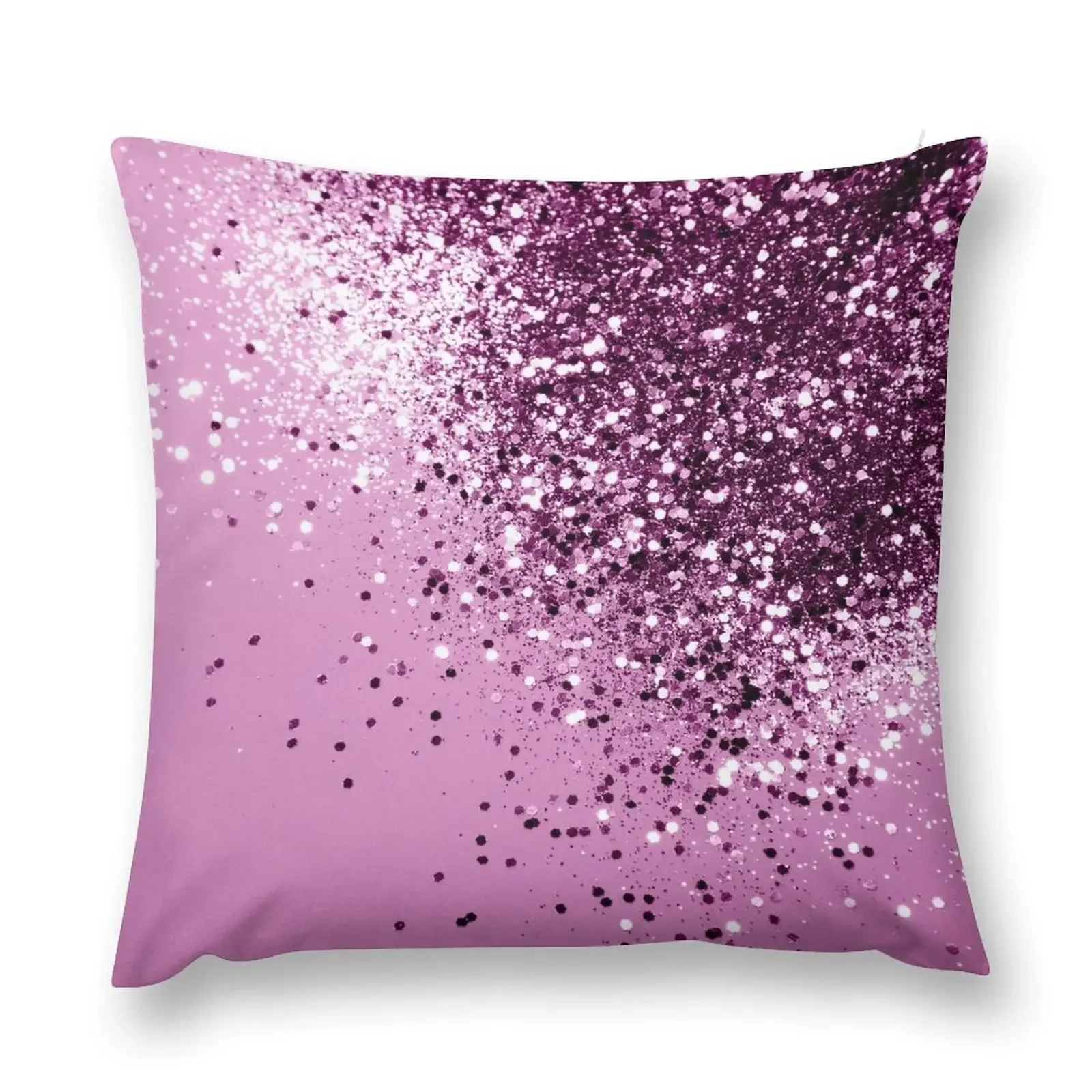 Sparkling Pink Lady Glitter #1 (Faux Glitter) #shiny #decor #art Throw Pillow Decorative Sofa Cushion autumn decoration pillow