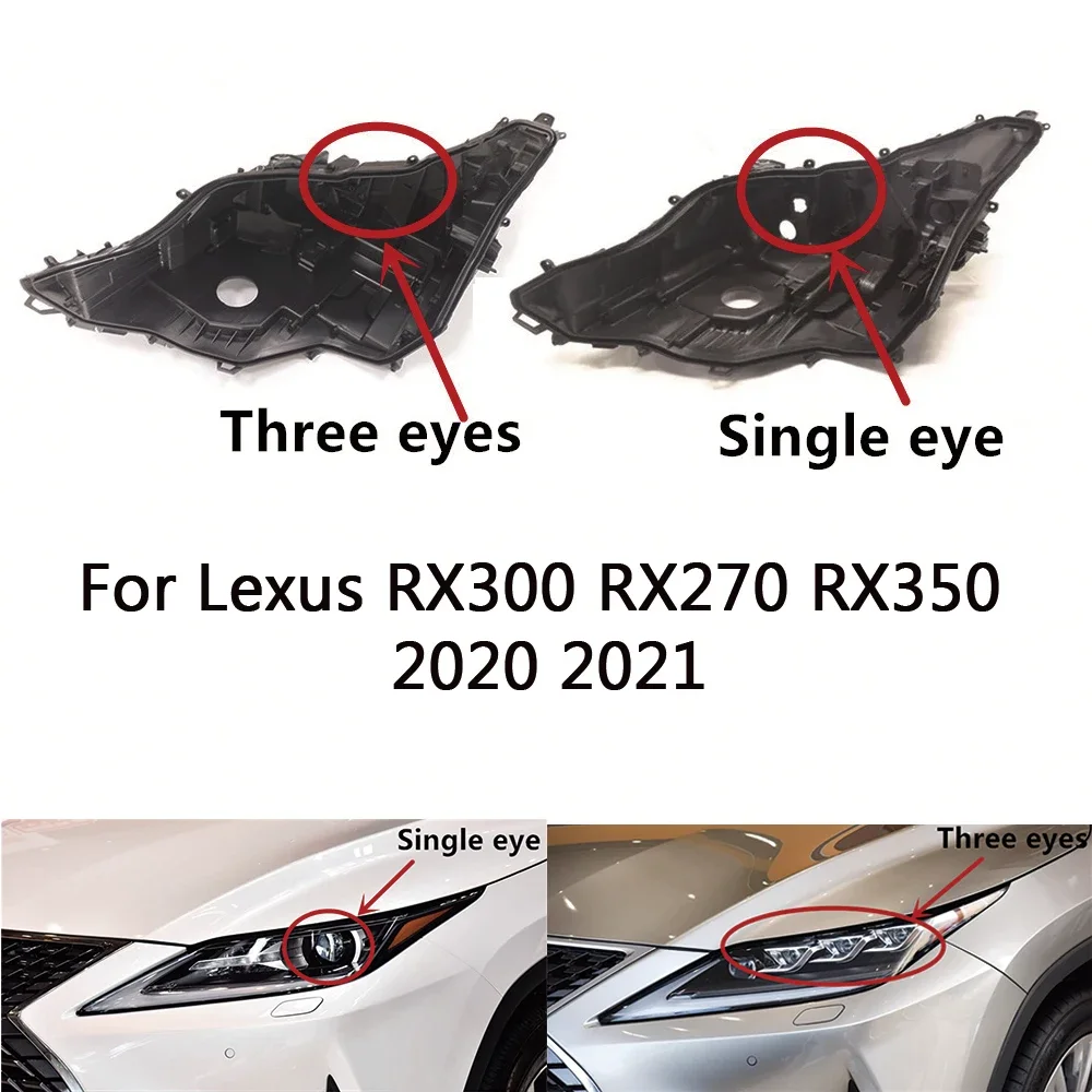 

HTTCY Для Lexus RX300 RX270 RX350 2020 2021, основание фары, дом для фар, задняя база автомобиля, задняя фара, дом