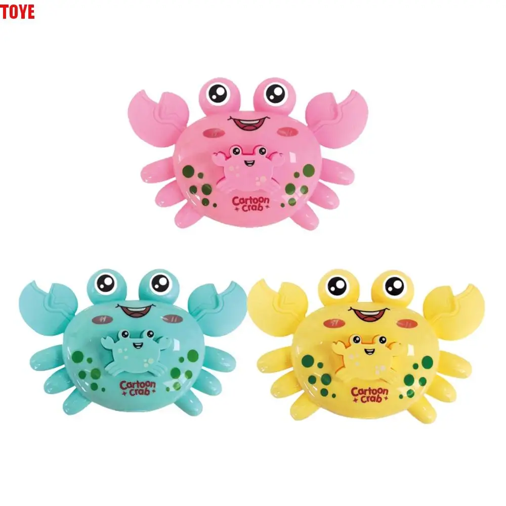 Car Model Press Crawling Clockwork Toys Wind Up Pull Back Crab Toys Novelty Cartoon Crawling Crab Baby Toy