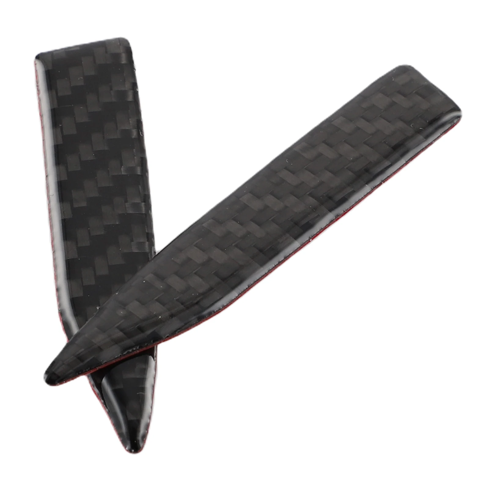 2 قطعة حامي مرآة الرؤية الخلفية سيارة الحرس الأسود ألياف الكربون ديكور لامعة الجانب مرآة ملصقات تقليم الملحقات المثالية