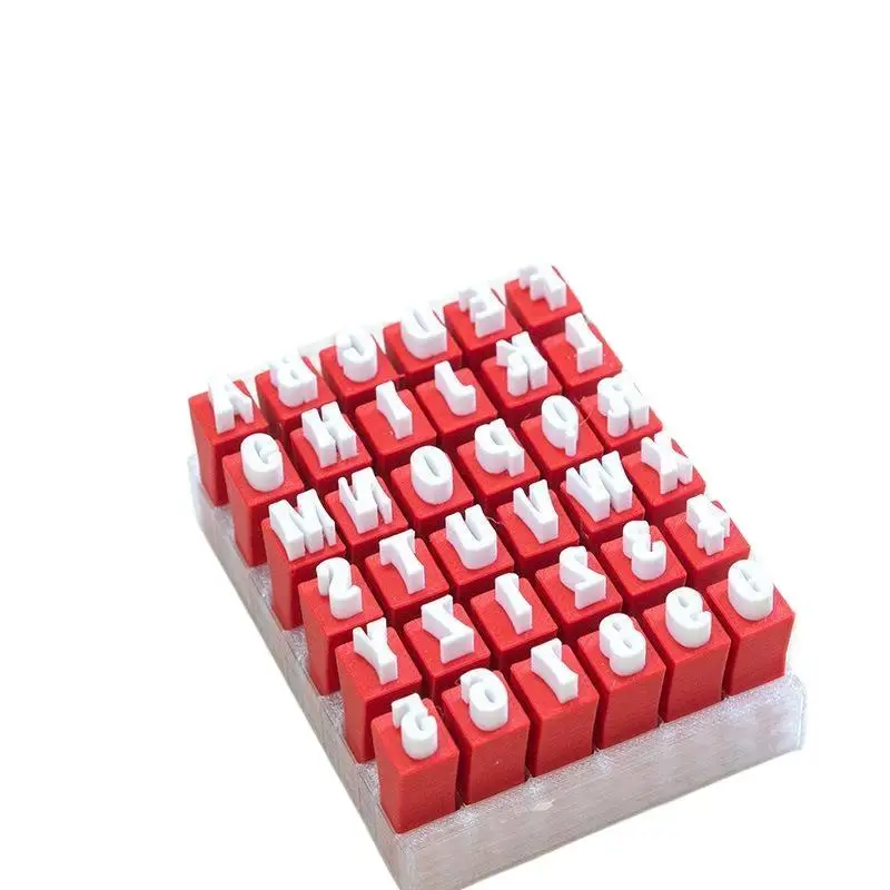 Weihnachtliches Alphabet-Stempelset aus Ton, Kleinbuchstaben-Formen für DIY-Polymer-Ton, Töpferwaren, handgefertigte Bastelwerkzeuge – Detail 6