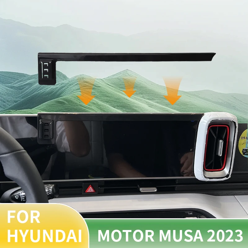

Car Phone Holder For Hyundai Motor MUSA 2023 Screen Fixed Base Special Bracket Wireless Charging Phone Holder Car Auto Accessory