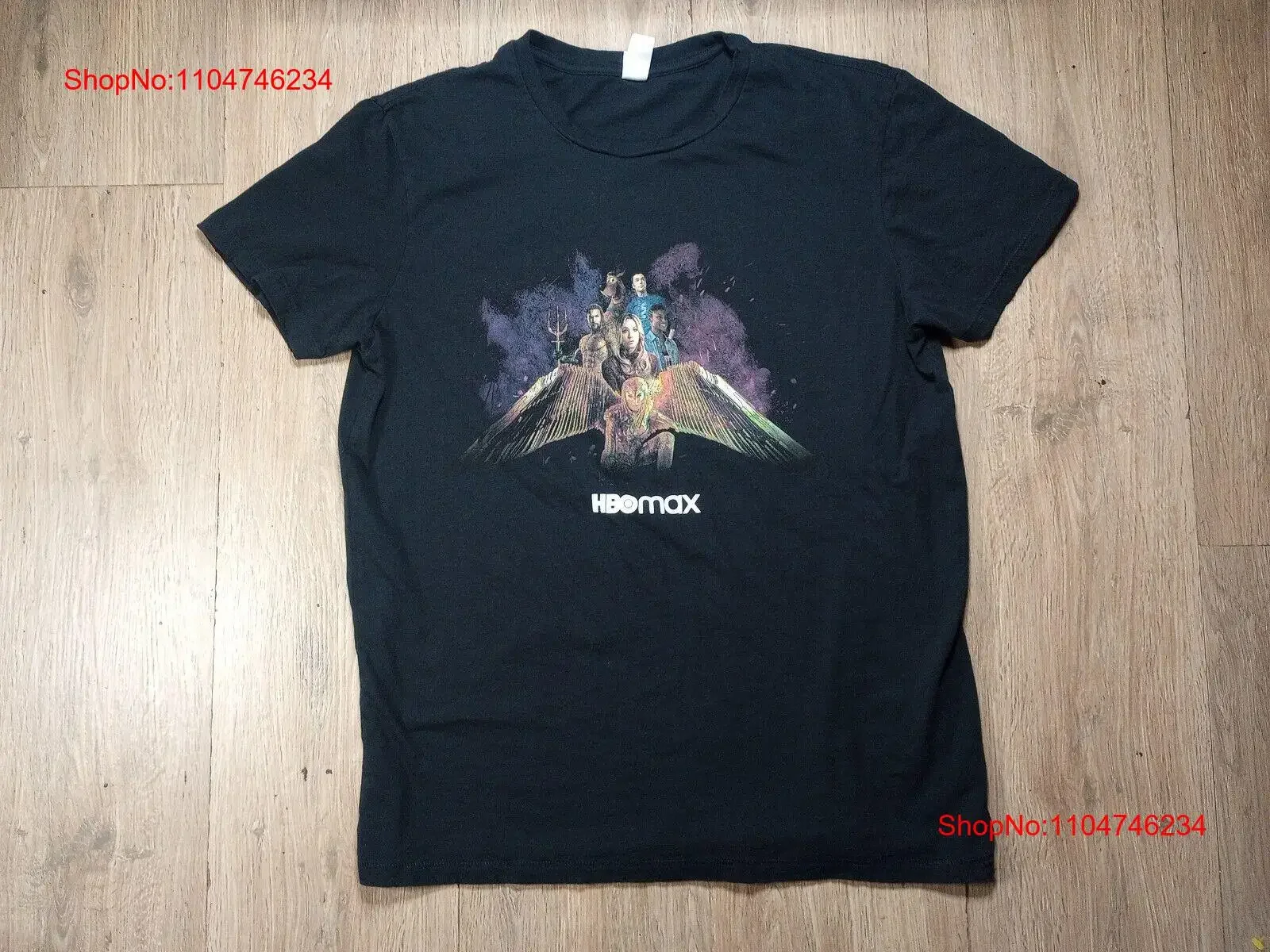 تي شيرت رجالي HBO Max 2021 World Tour ترويجي أسود متوسط الطول مغسول أنيق ملابس مصممة قابلة للتنفس ومريحة