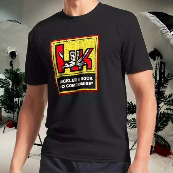 

Summer HK Heckler & Koch No Compromise Logo Men's T-Shirt Funny Size S To 4XL Sweatshirts