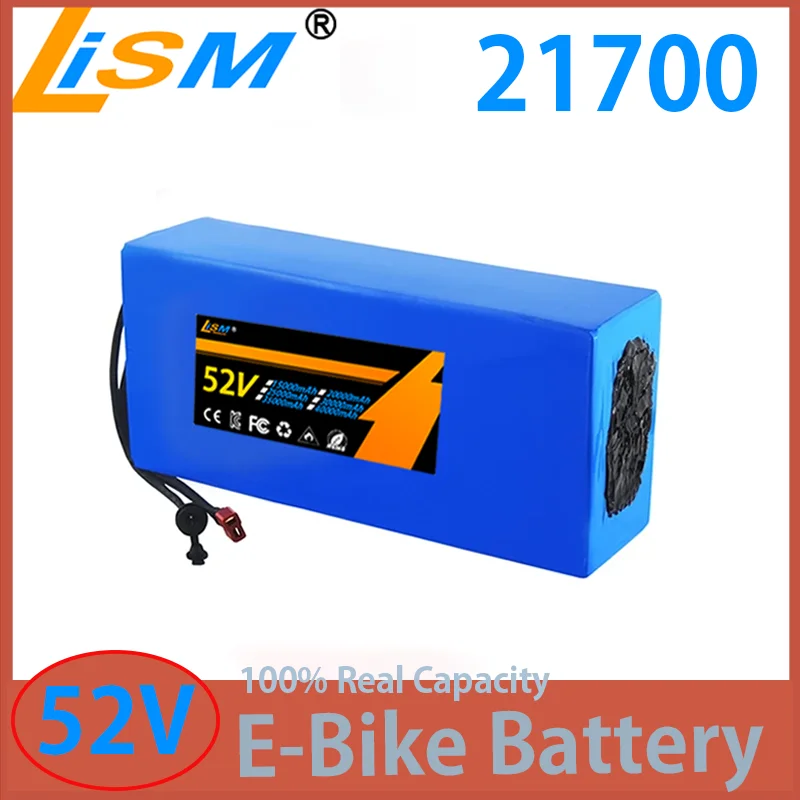 21700 52V 20ah 30Ah 35Ah 40Ah Lithium Battery Pack 52V Electric Bike Battery 58.8V Lithium Battery Pack