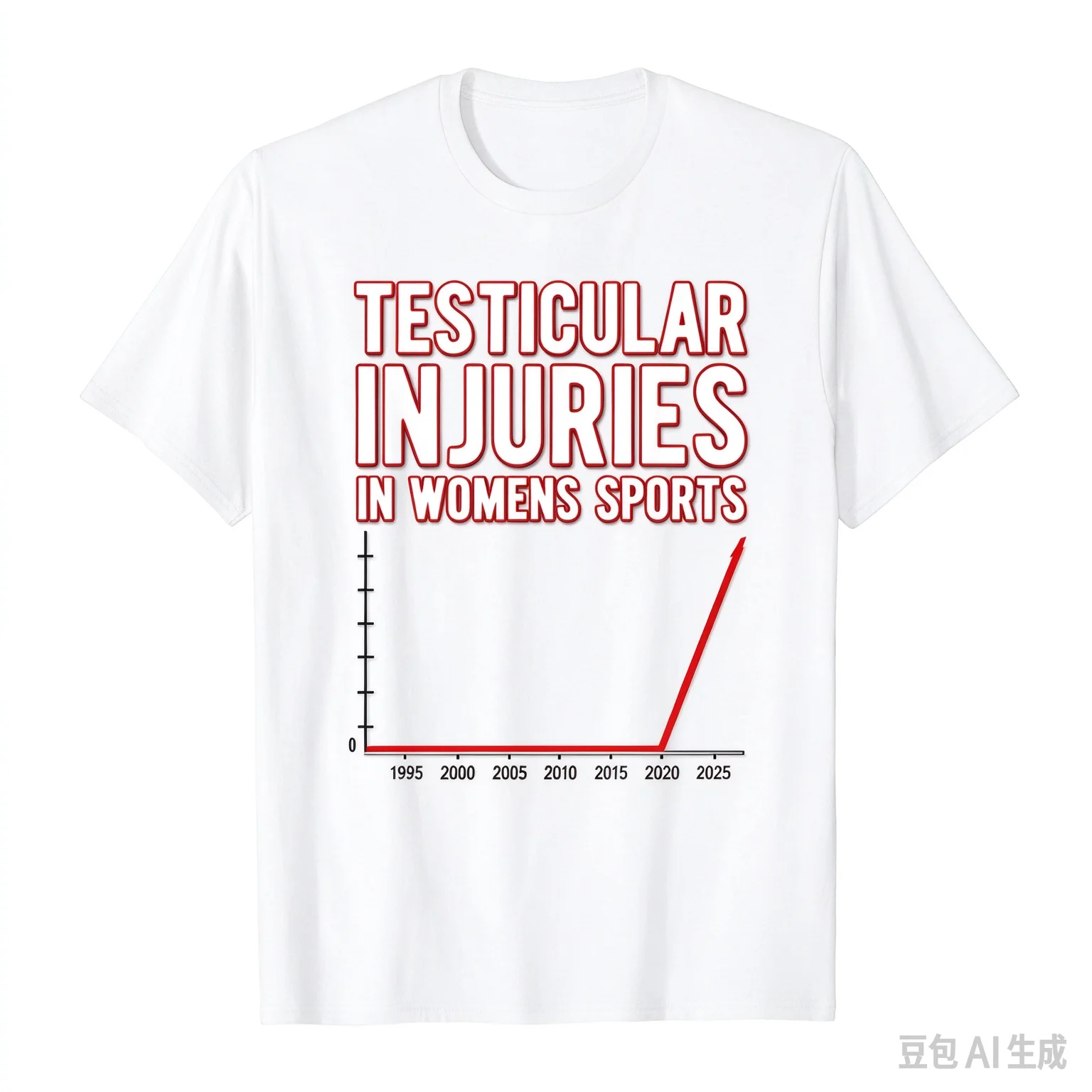 Testicular Injury During Female Sports - Unwearable Adult Humor T-shirts and Short-sleeved Tops Women Clothing Fashion Y2K Top