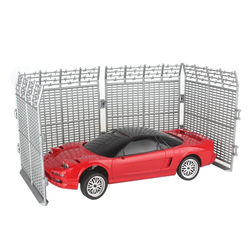 RC Auto Hek Kit RC Auto Hek Kit Plastic Voor LDRC 1/18 RC Auto Hek Vangrail RC Hydraulisch Voertuig Simulatie Scène Model