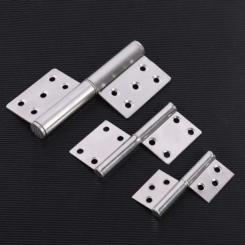 New Stainless Steel Flag Hinges Smooth Opening Noise Reduction For Home Door Cabinets Furniture Repair
