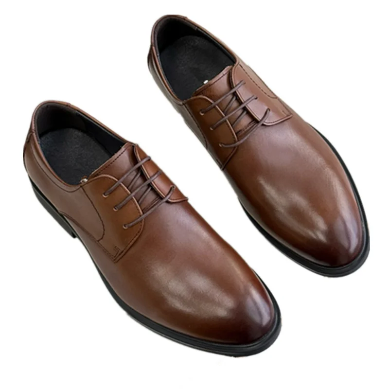 

Withered British Men's Genuine Leather Shoes Business Formal Shoes Men Fashion Comfortable And Breathable Shoes Man
