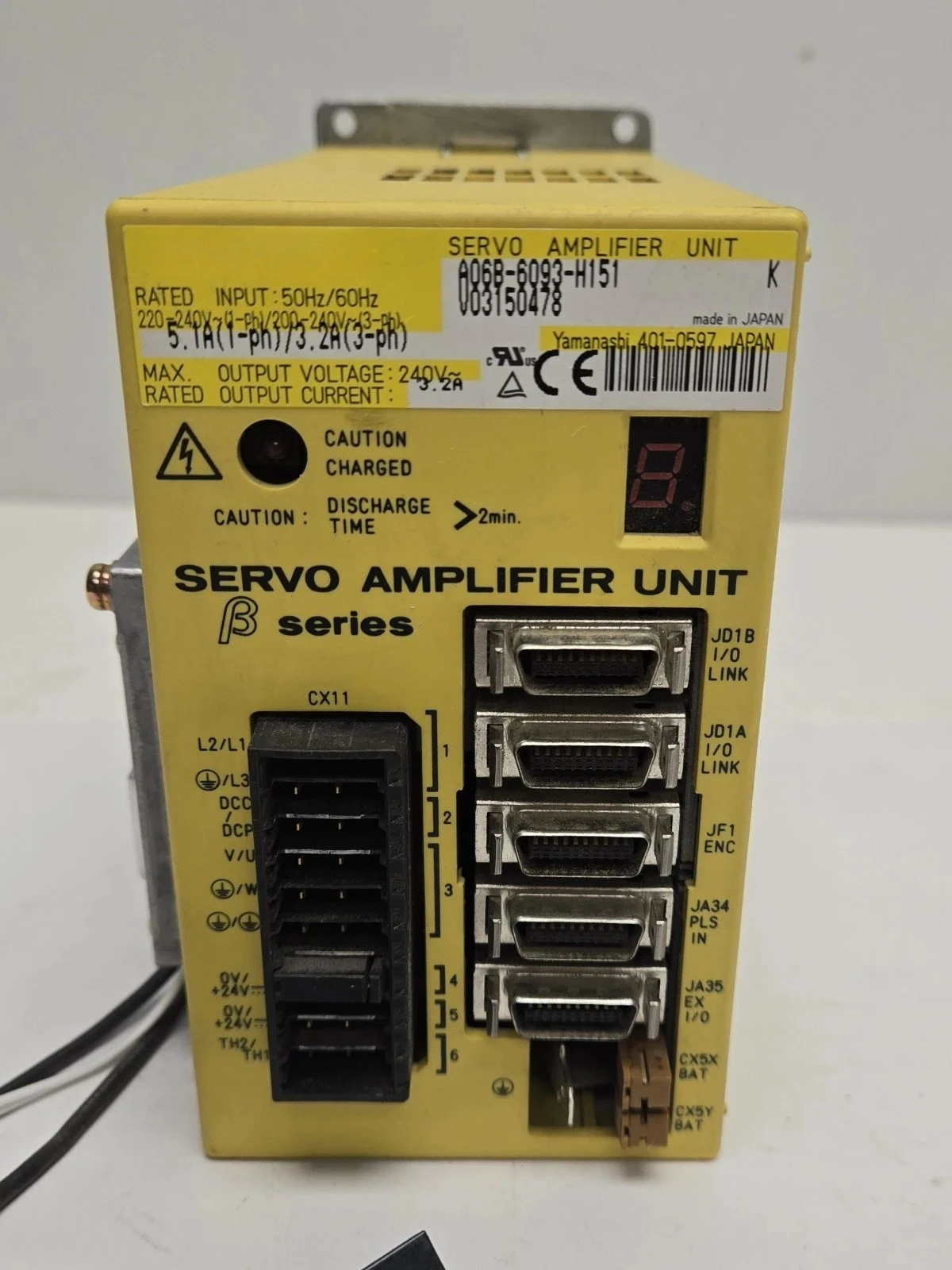A06B-6093-H151 A06B-6093-H152 For FANUC A06B-6093-H151 Used Servo Drive Servo amplifier