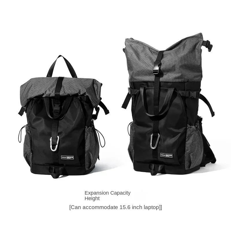 Streetwear Black Men Backpack Large Capacity School Laptop Men‘s Backpack Outdoor Travel Sport Hiking Backpacks for Men